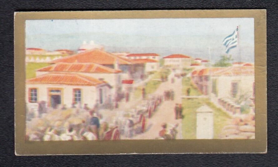 Vintage 1926 Trade Card LEMNOS - MUDROS BAY - GREECE