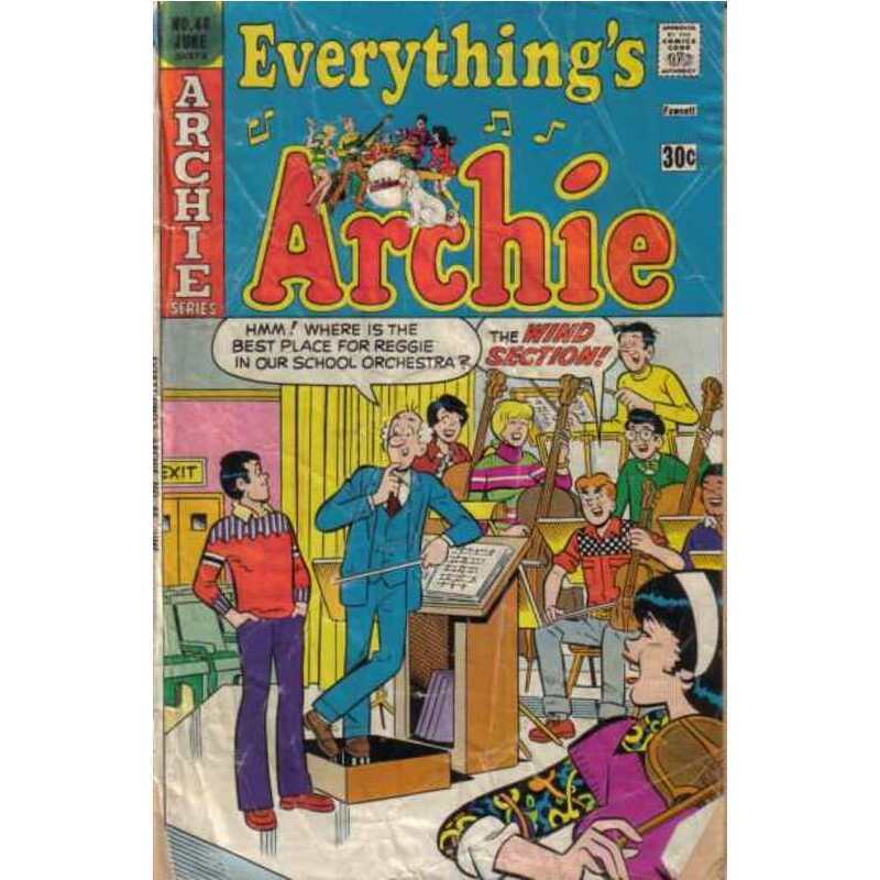 Everything\'s Archie #48 Archie comics Fine Full description below [o\