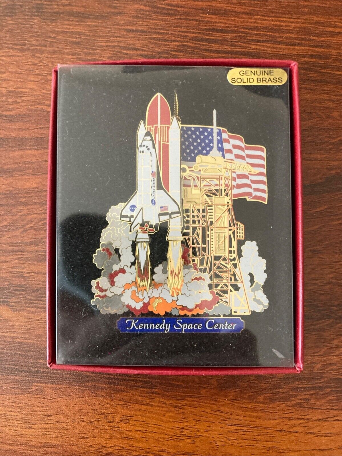 Kennedy Space Center Shuttle Launch Ornament Solid Brass 3D BRAND NEW