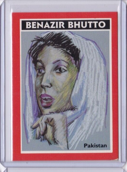 1990 League of Nations Calico Card #26 BENAZIR BHUTTO