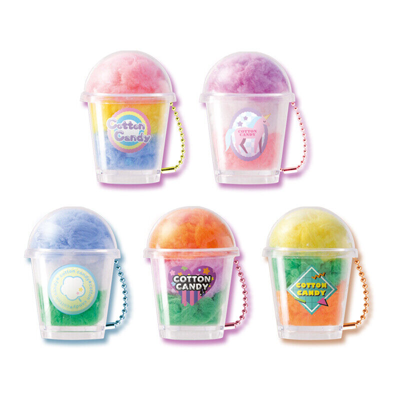 Pastel Rainbow Kawaii Accessory Japanese Food Keychain Cotton Candy 1 Random Toy