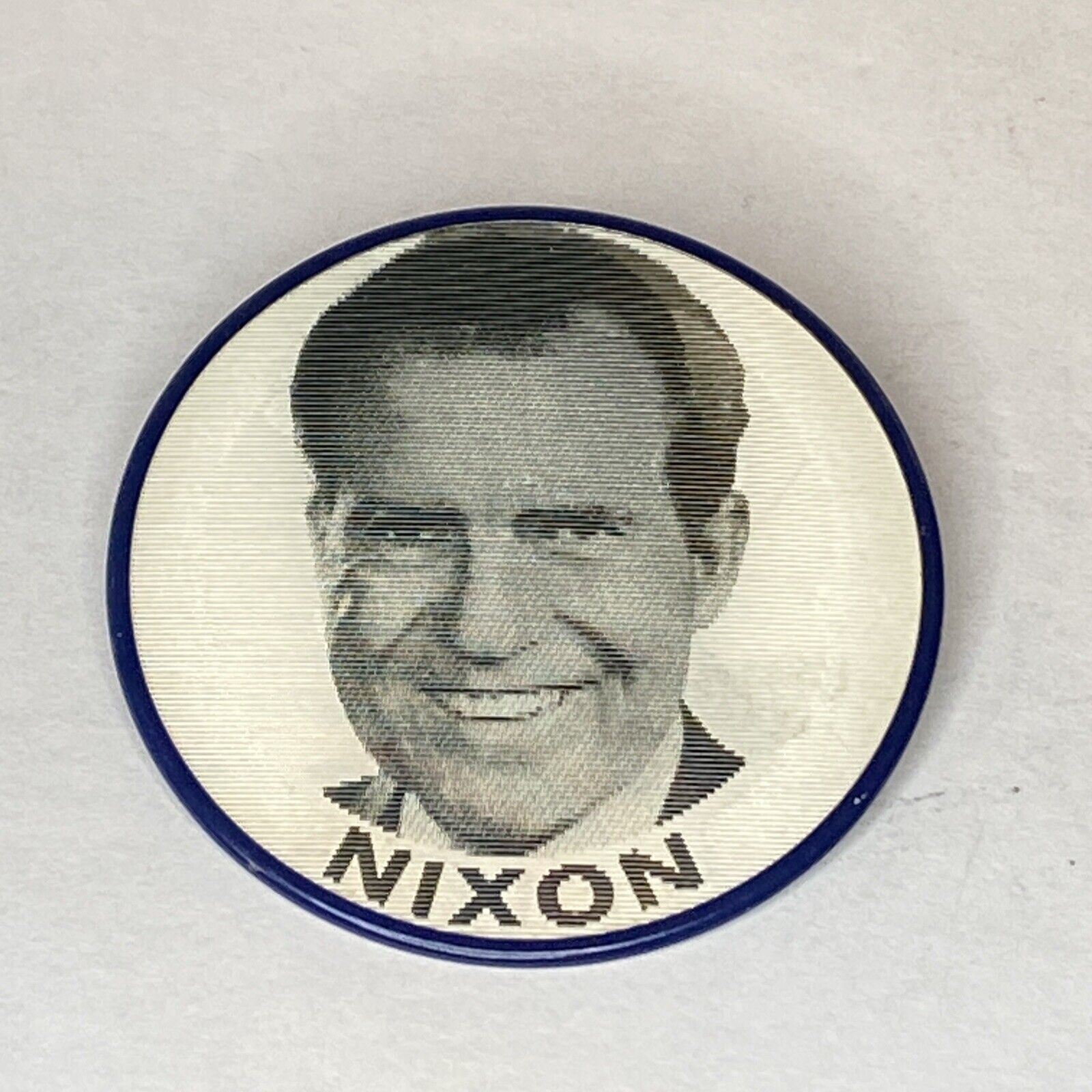 1968 Richard Nixon Spiro Agnew Campaign Flasher button Presidential pin Vari Vue