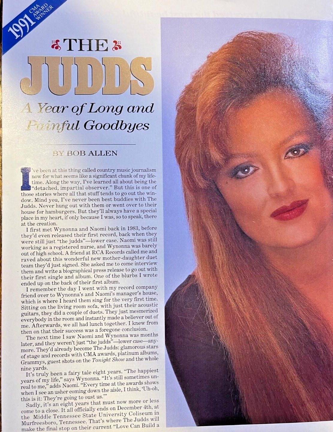 1991 Country Singer The Judds