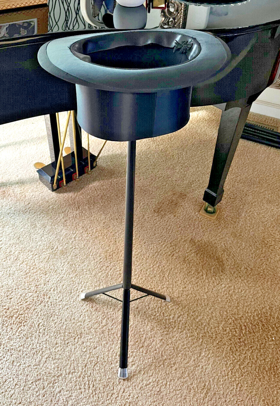 Cane to Top Hat-Table Made By Norm Nielsen INCLUDES New Top Hat ALL Ready To Go