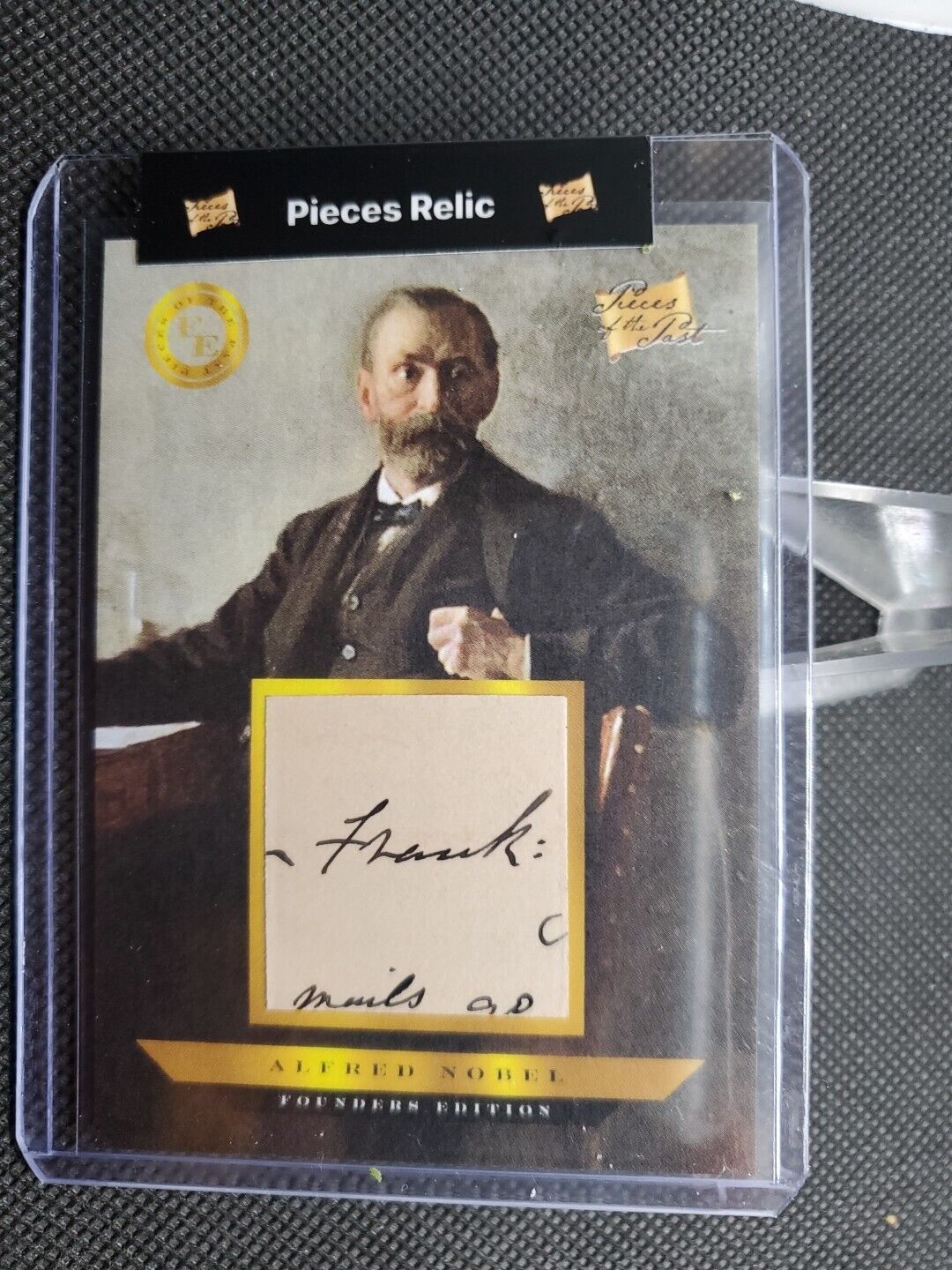 Alfred Nobel 2024 Super Break Pieces of the Past Founders Handwritten Relic   KF