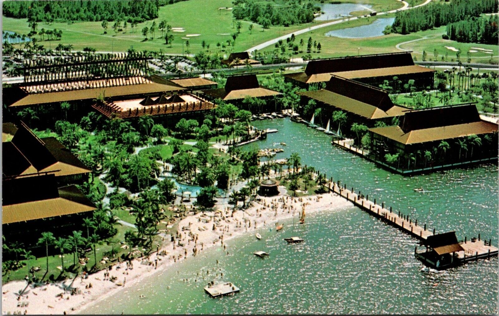 Vintage Postcard Walt Disney World ALOHA FROM THE SOUTH SEAS Polynesian Unposted