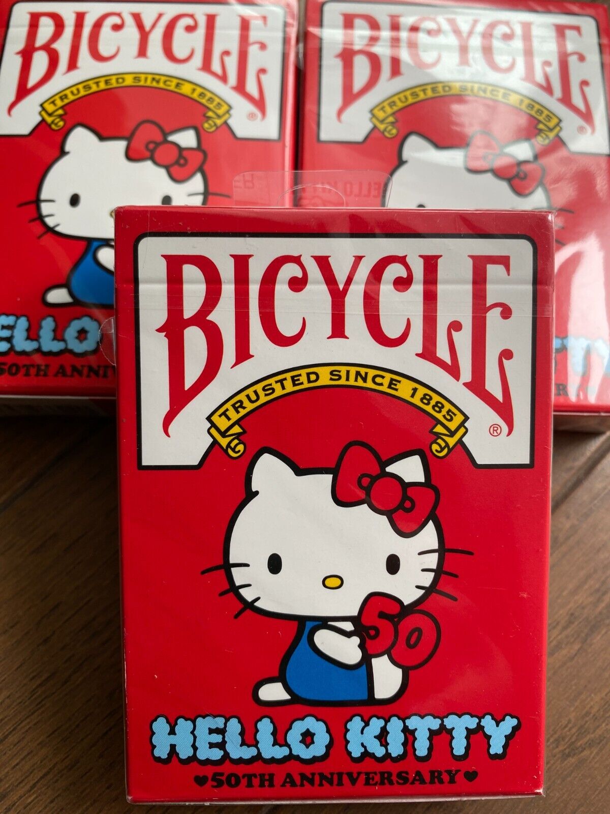 Hello Kitty Bicycle Playing Cards 50th Anniversary Sanrio For Sale Japan Only