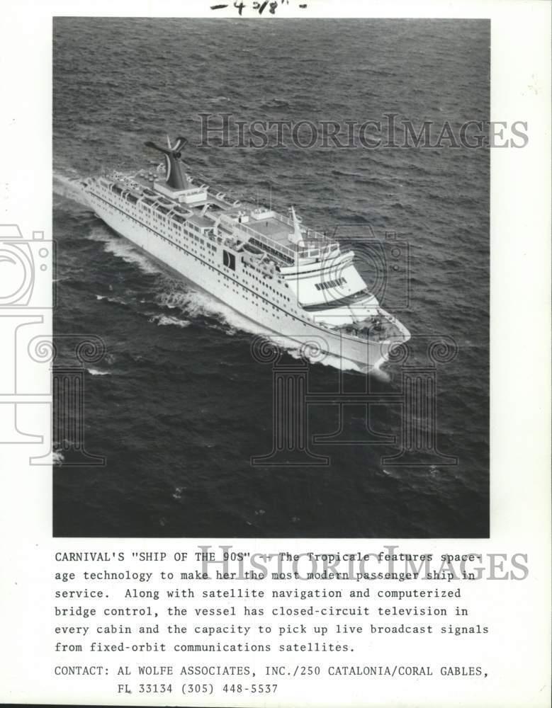 1984 Press Photo The Tropicale passenger ship features space age technology