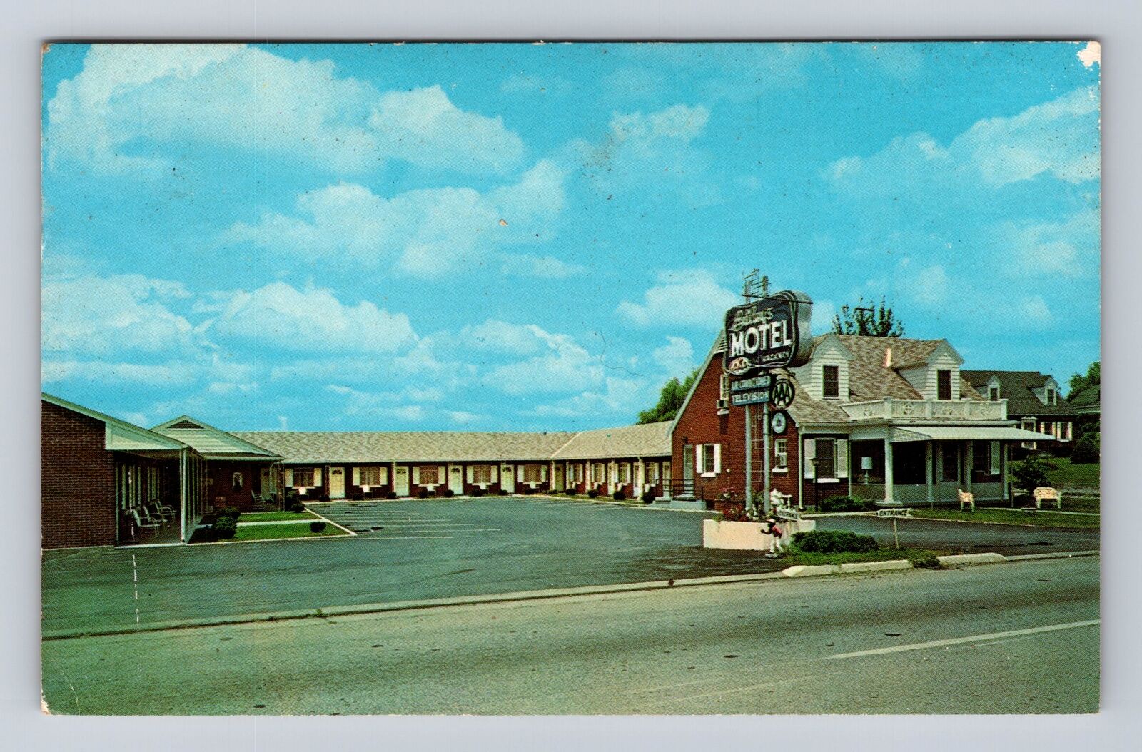 Harrodsburg KY-Kentucky, Bailey's Motel, Advertisement, Vintage Postcard