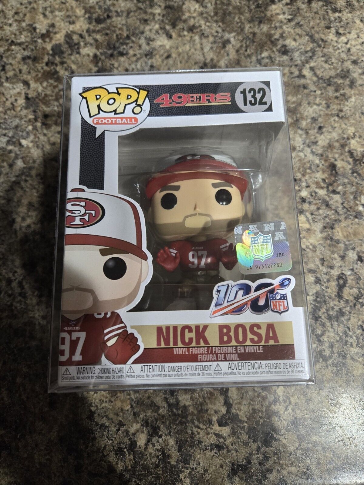 Funko Pop NFL San Francisco 49ers Nick Bosa #132 With Pop Protector *SHIPS NOW*