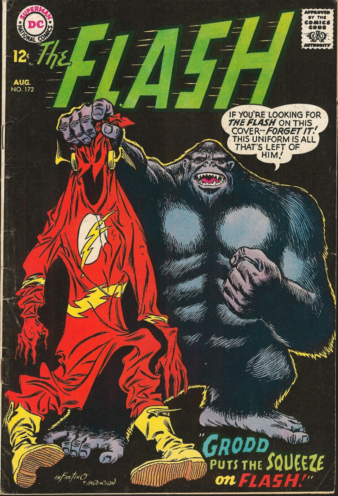 Flash #172 1967 DC Comics