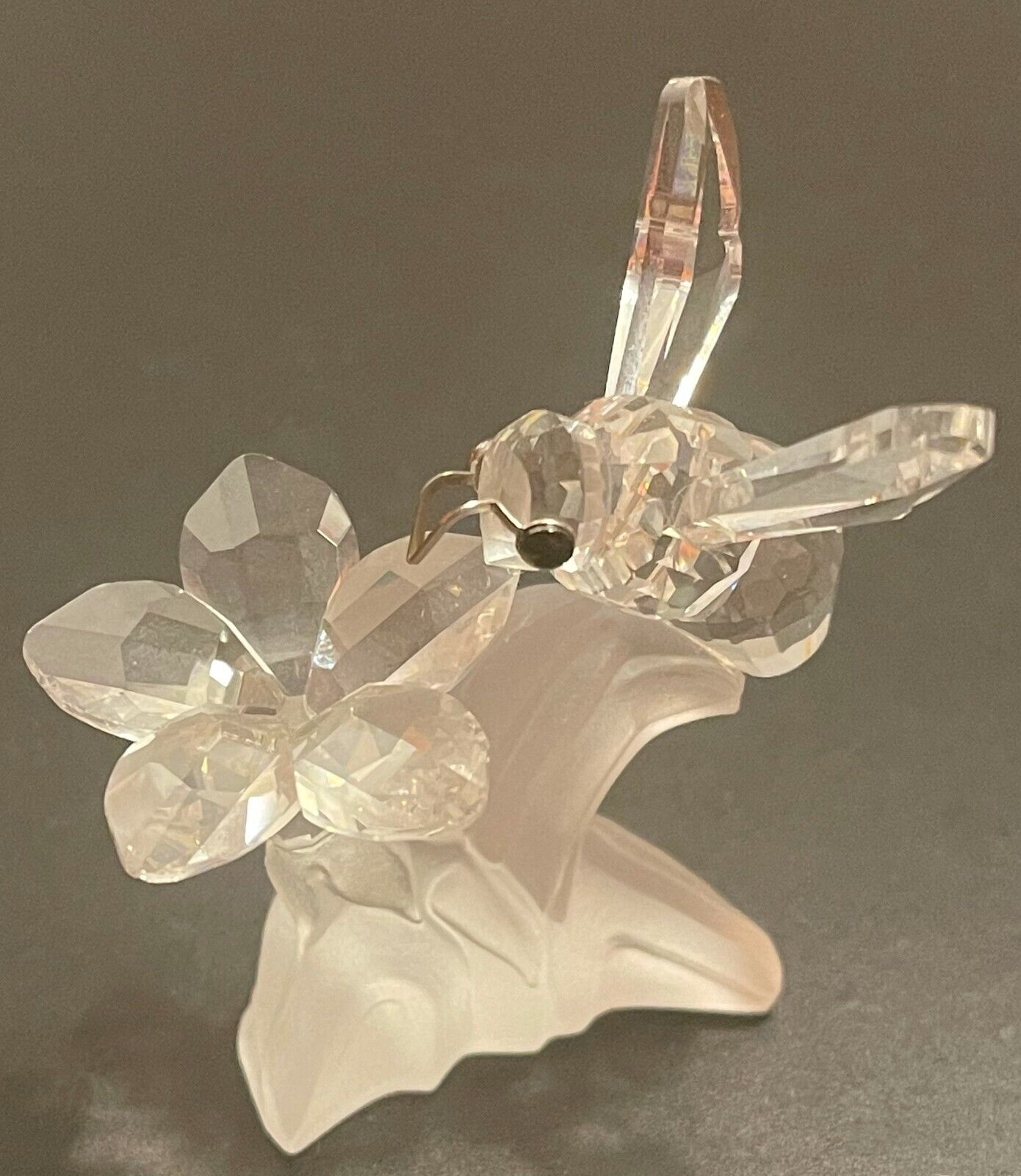 Swarovski Crystal Bumblebee on Flower Figurine