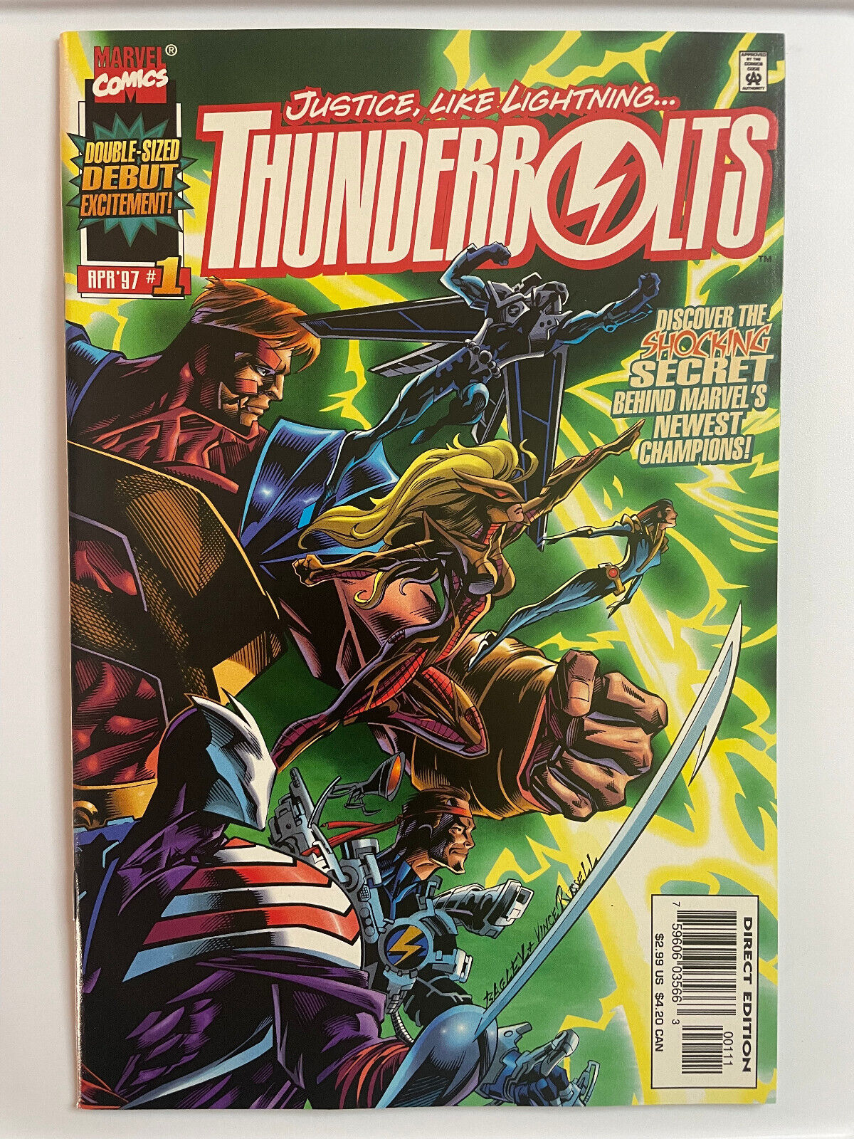Thunderbolts #1 Vol 1 Marvel Comics 1997 NM Kurt Busiek Mark Bagley