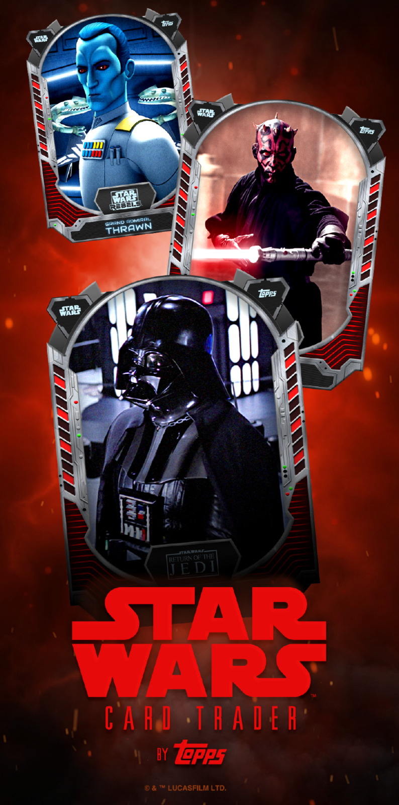 Star Wars Card Trader - Choose Any 9 Cards - Any Year Any Tier