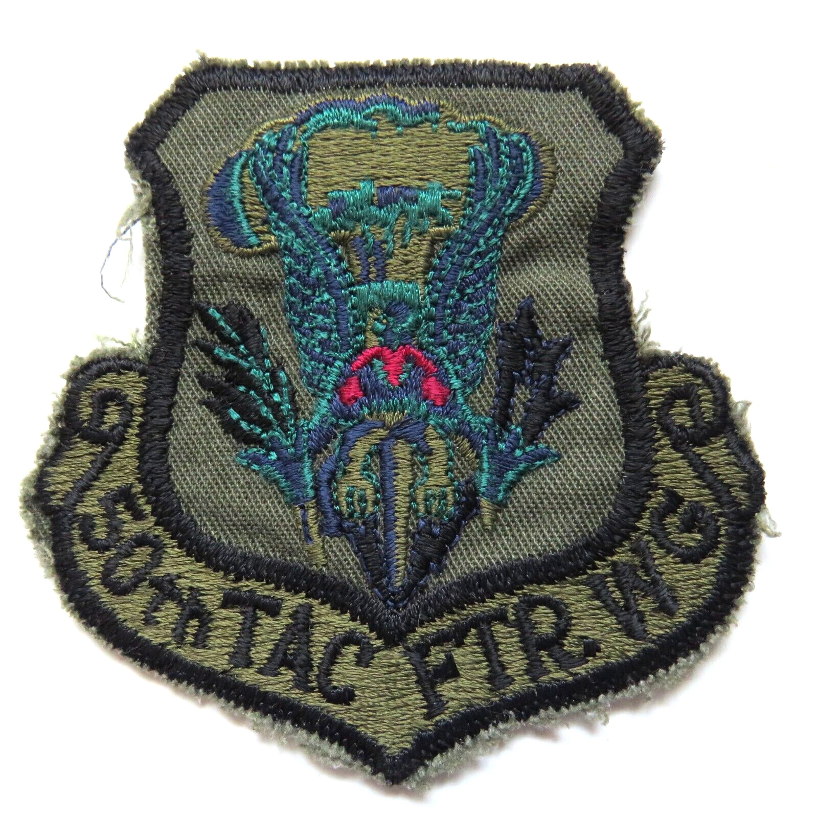USAF 50th Tactical Fighter Wing Fabric Embroidered Badge