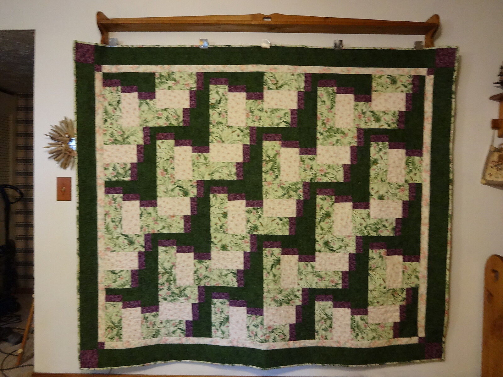 Steps Quilt - New Handmade 70.5 x 82 in.