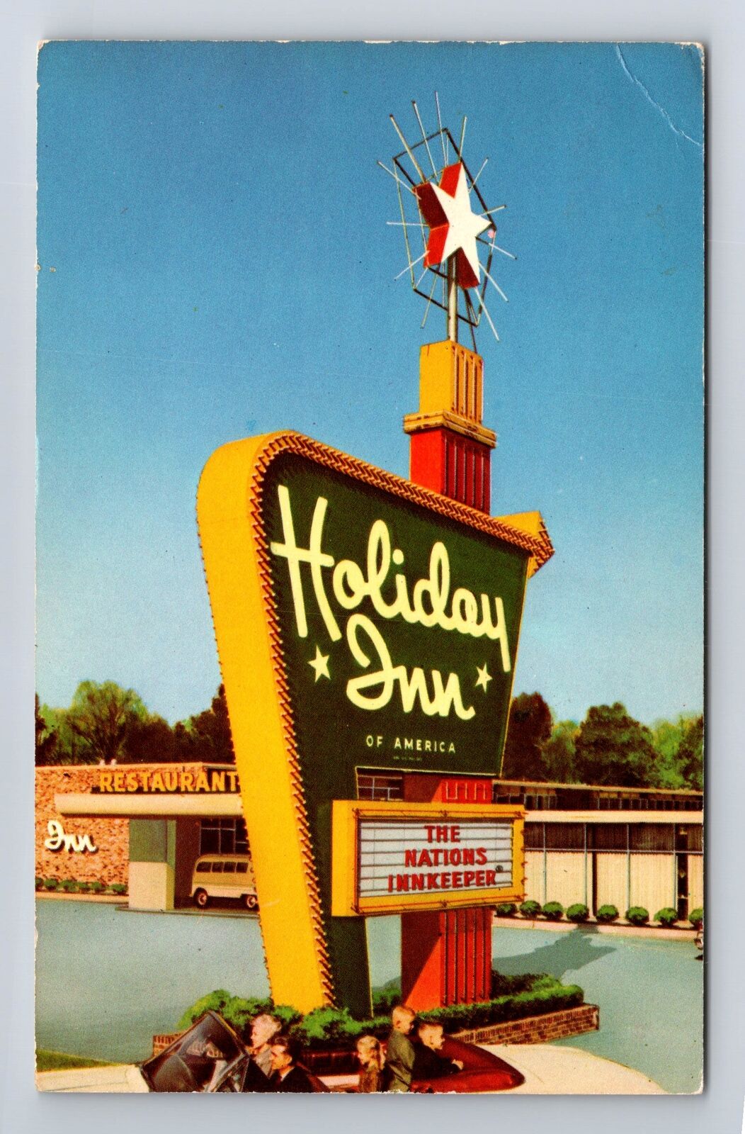 Amarillo TX-Texas, Holiday Inn West, Advertising, Vintage c1964 Postcard