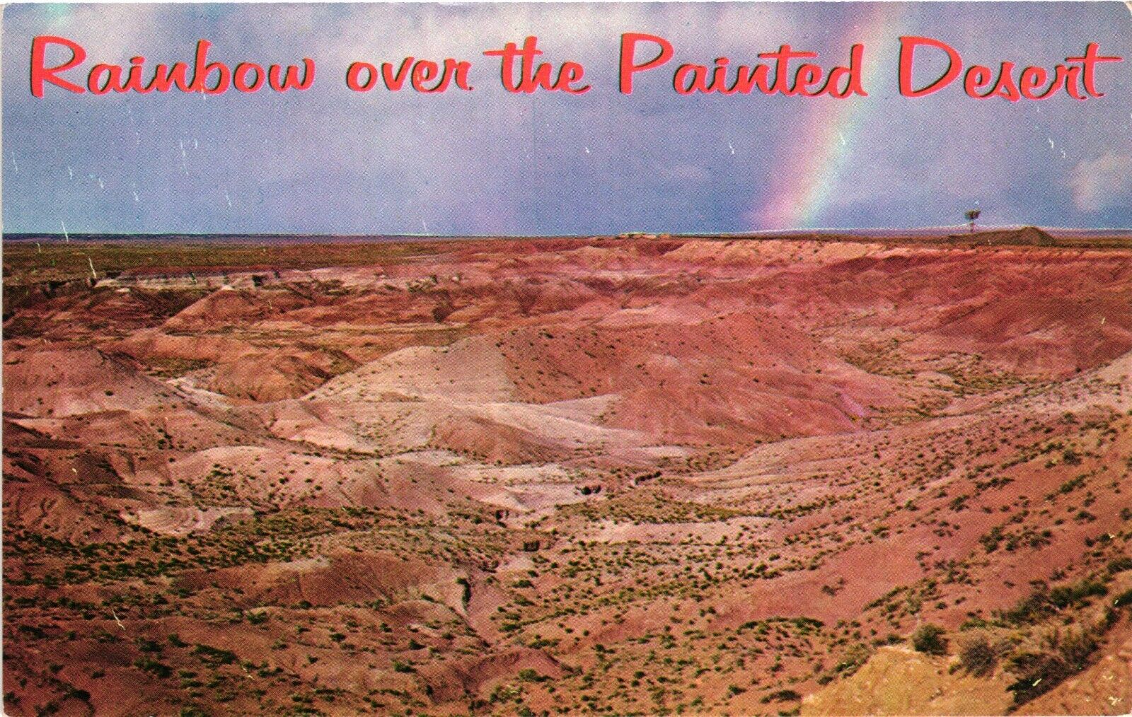 Painted Desert Scene Northern Arizonia Un-Posted Vintage Postcard