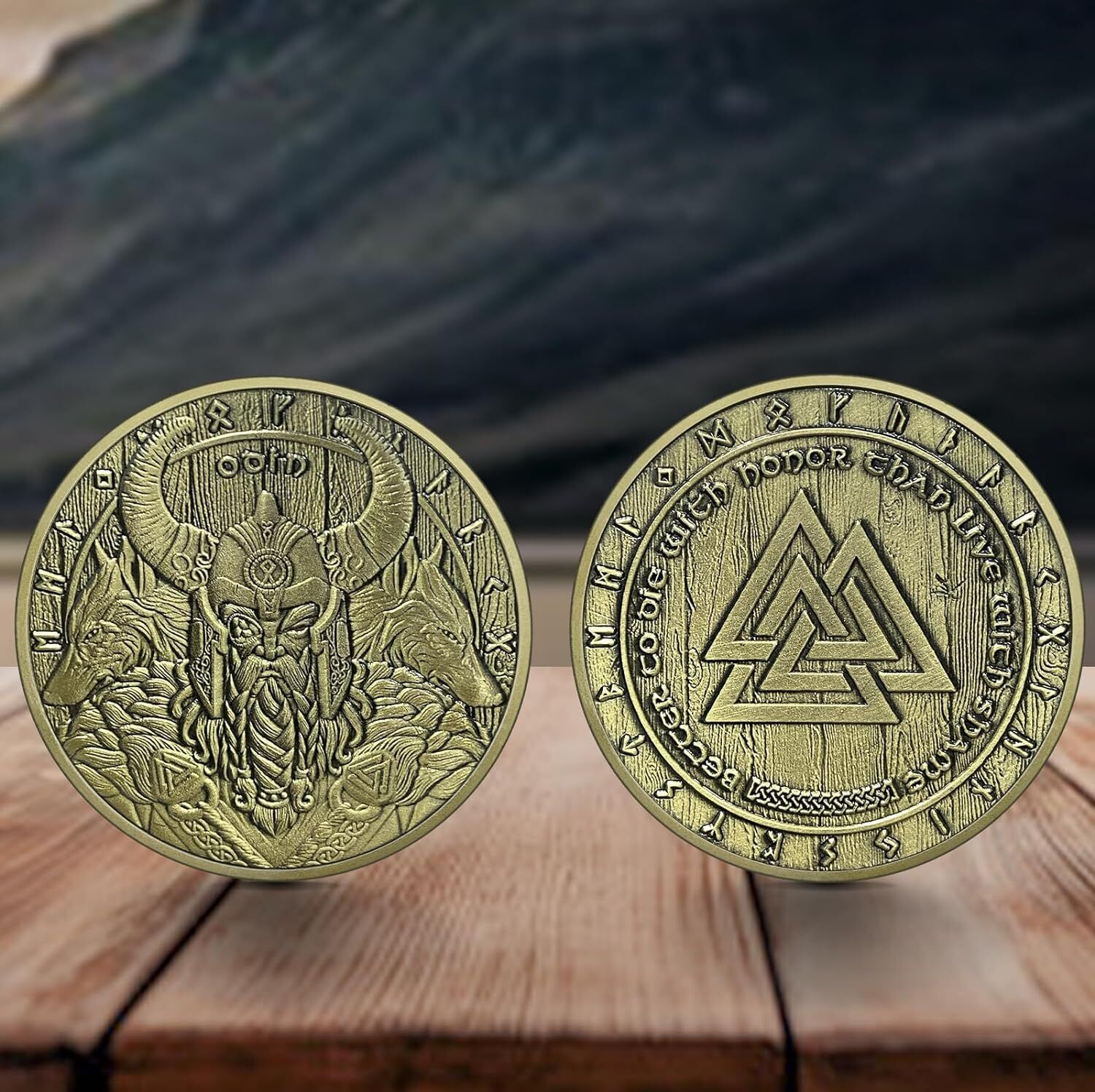 Viking Valknut Coin Viking Odin Knot Challenge Coin Nordic Mythology Amulet