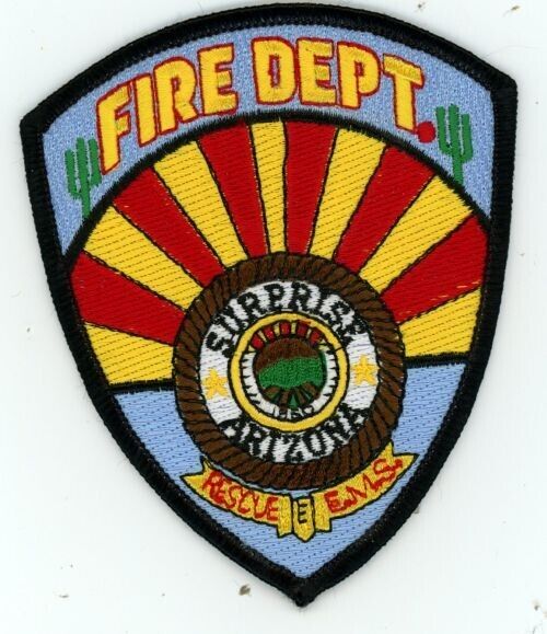 ARIZONA AZ SURPRISE FIRE DEPARTMENT NICE SHOULDER PATCH POLICE SHERIFF