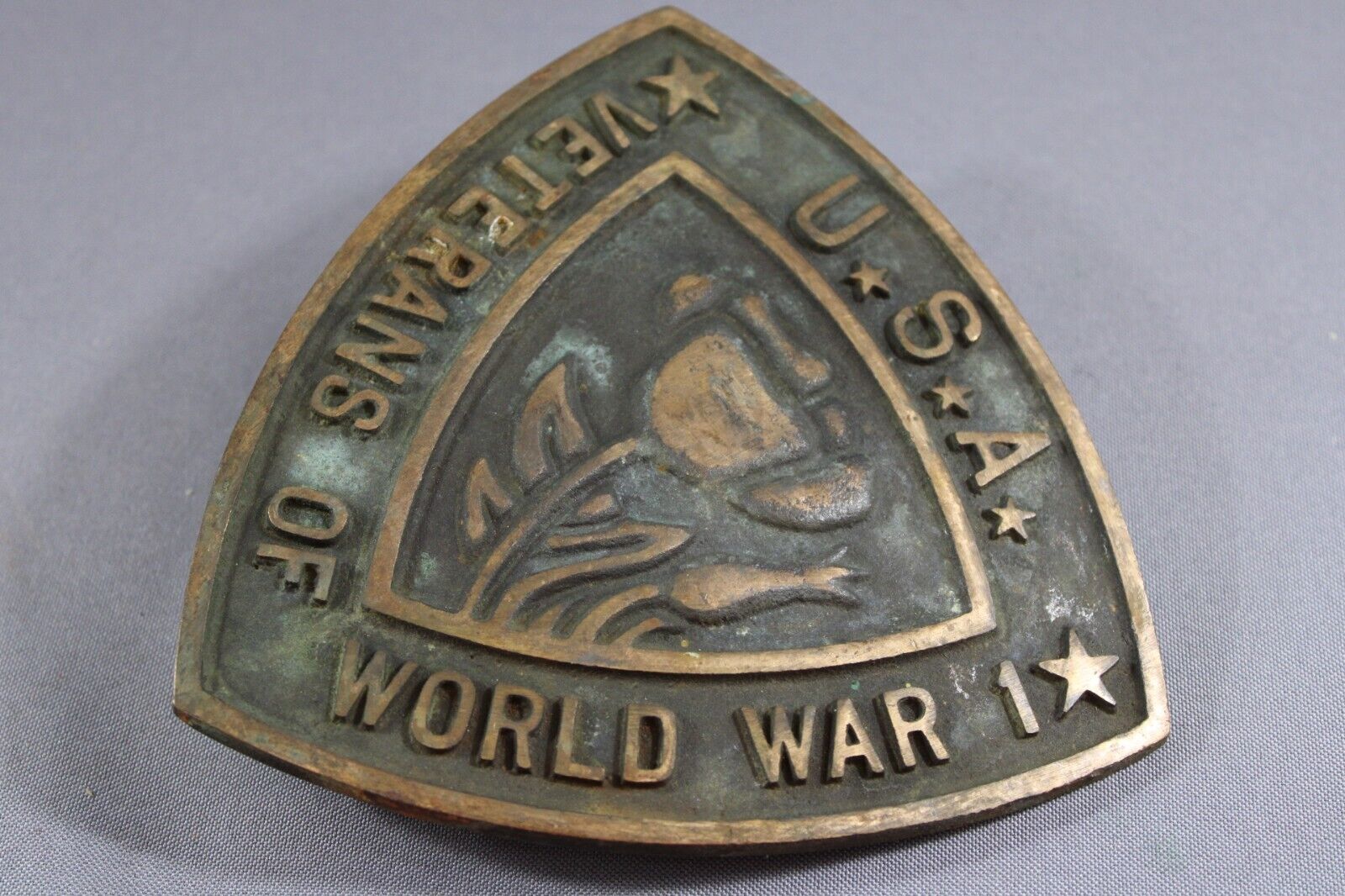 USA US Veterans of WW1 WWI Plaque Metal