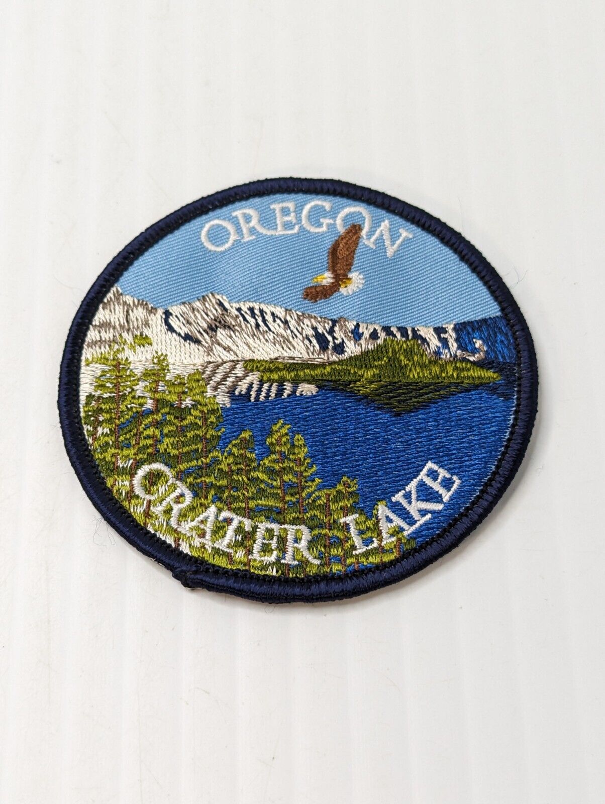 Vintage VTG Crater Lake, Oregon National Park Embroidered Iron-on Souvenir Patch