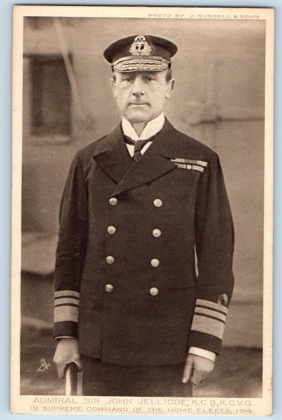 England Postcard Admiral Sir John Jellicoe KCB KCVO 1914 Tuck Art WW1