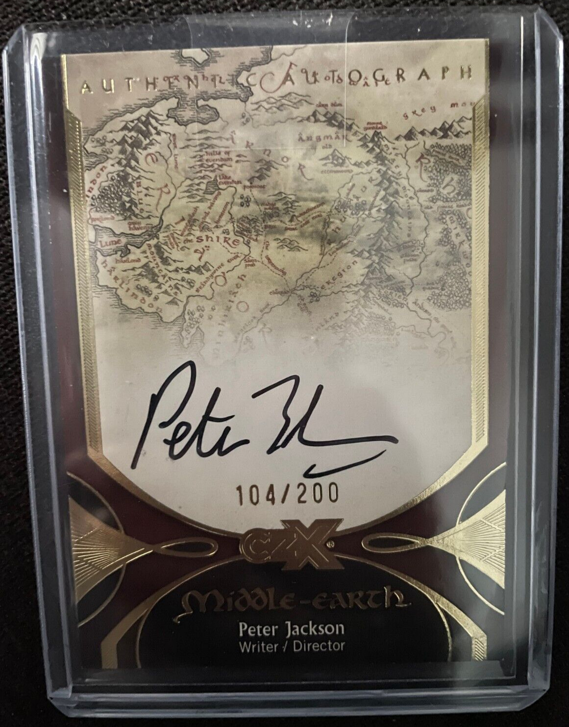 2022 Cryptozoic CZX Middle Earth Autograph PJ Peter Jackson Director #104/200