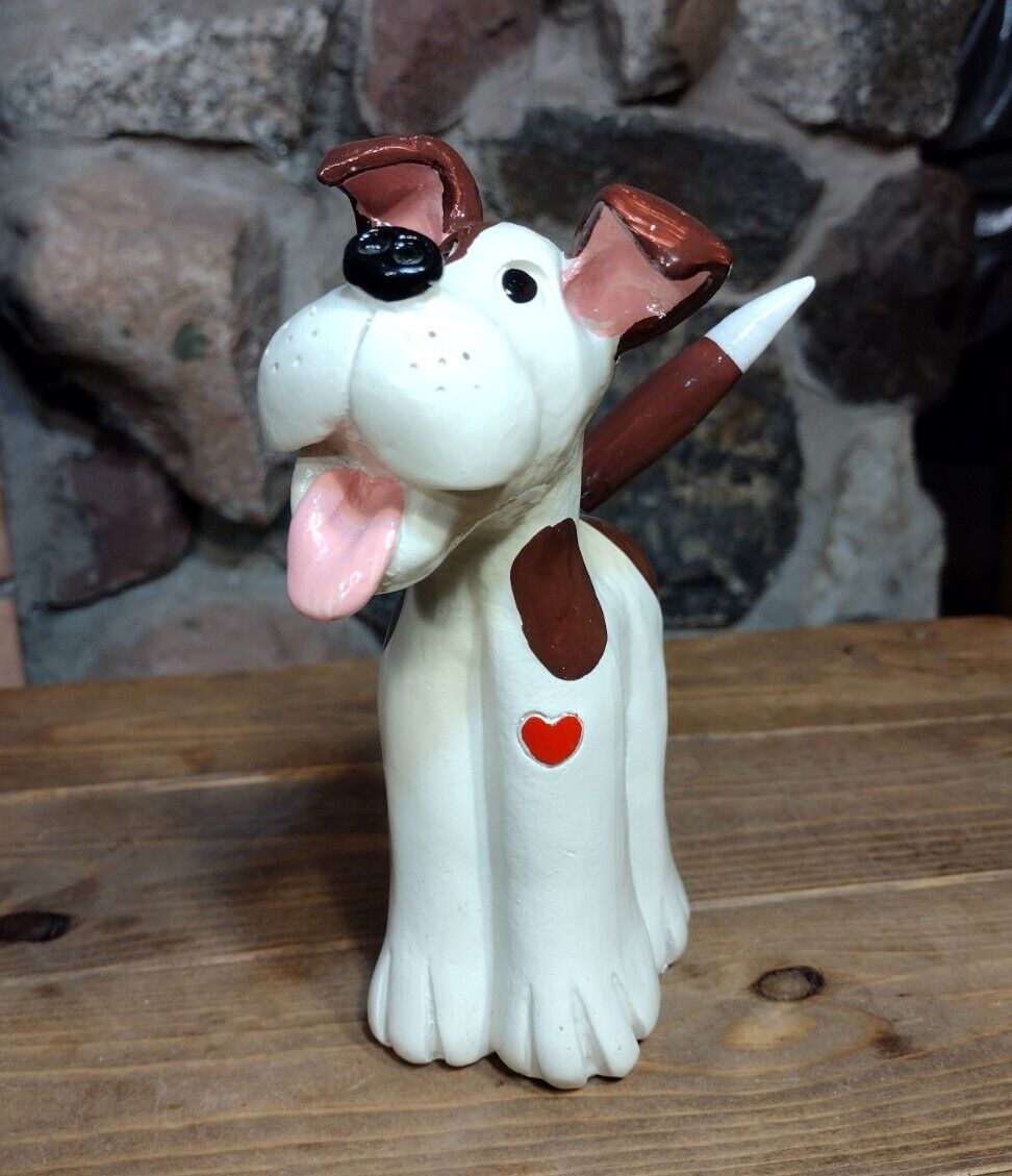 Exhart Dog Figurine w/ Wobble Wagging Tail Butthole