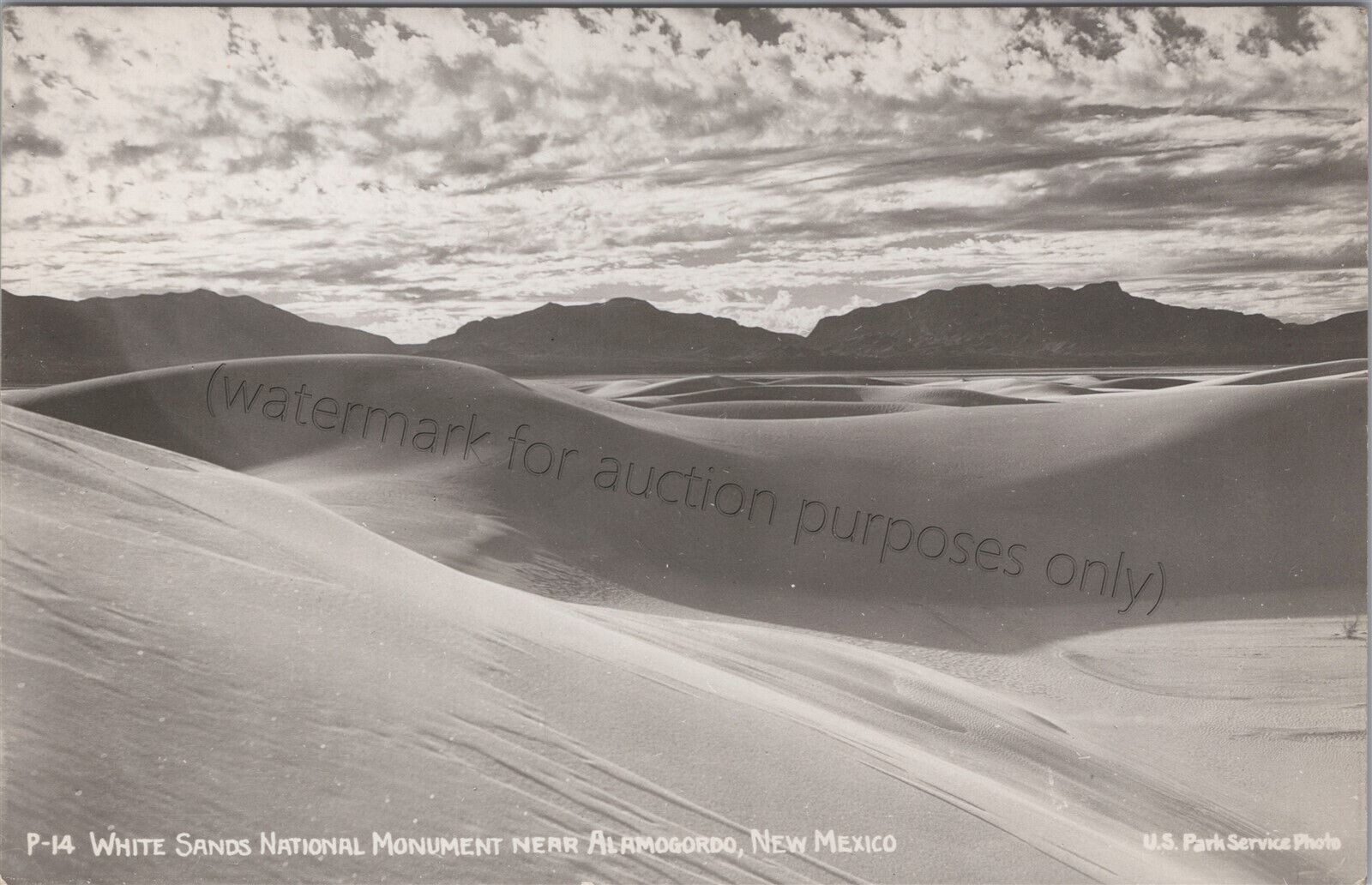 Alamogordo, NM: White Sands Monument RPPC - New Mexico Real Photo Postcard
