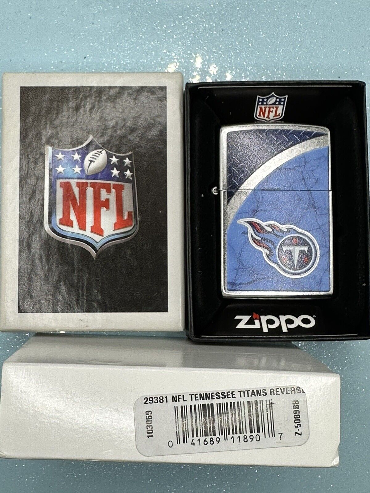 2019 Tennessee Titans NFL Chrome Zippo Lighter NEW