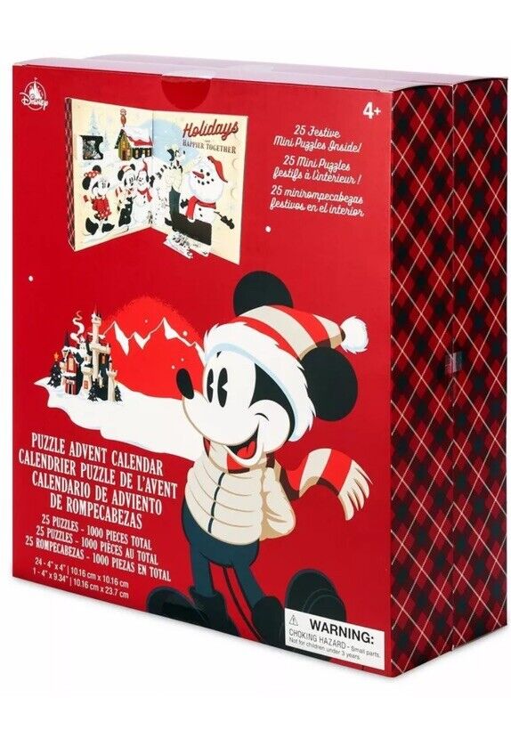 Disney Advent Calendar Mickey Mouse Friends Mini Puzzles Christmas Holidays 2021