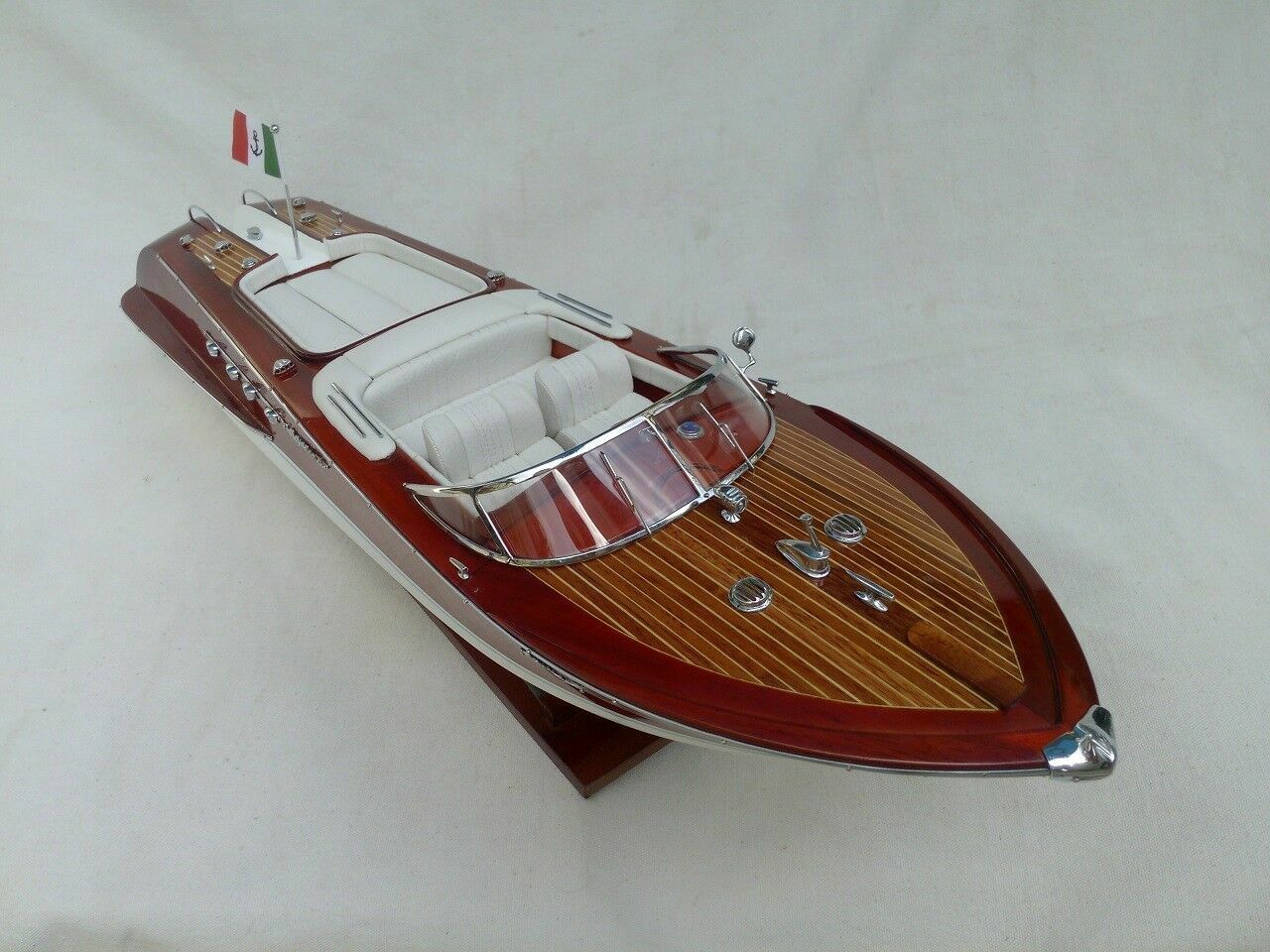 model riva boat Riva Aquarama cream 87cm entirely brass wood modeling