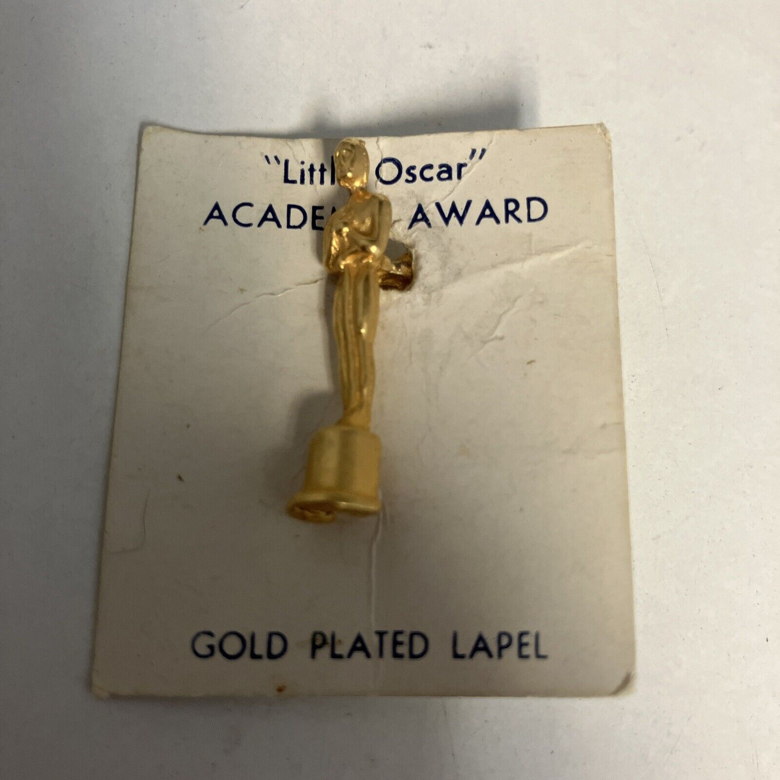 Vintage Gold Plated Academy Award “Screw The Oscars” Lapel Pin