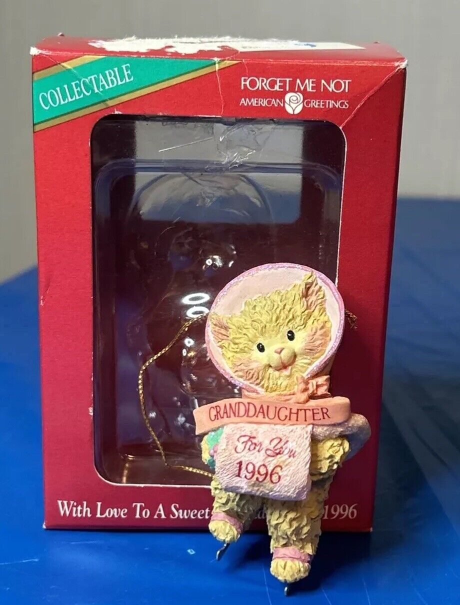 American Greeting Collectible Christmas Ornament with Love Granddaughter 1996
