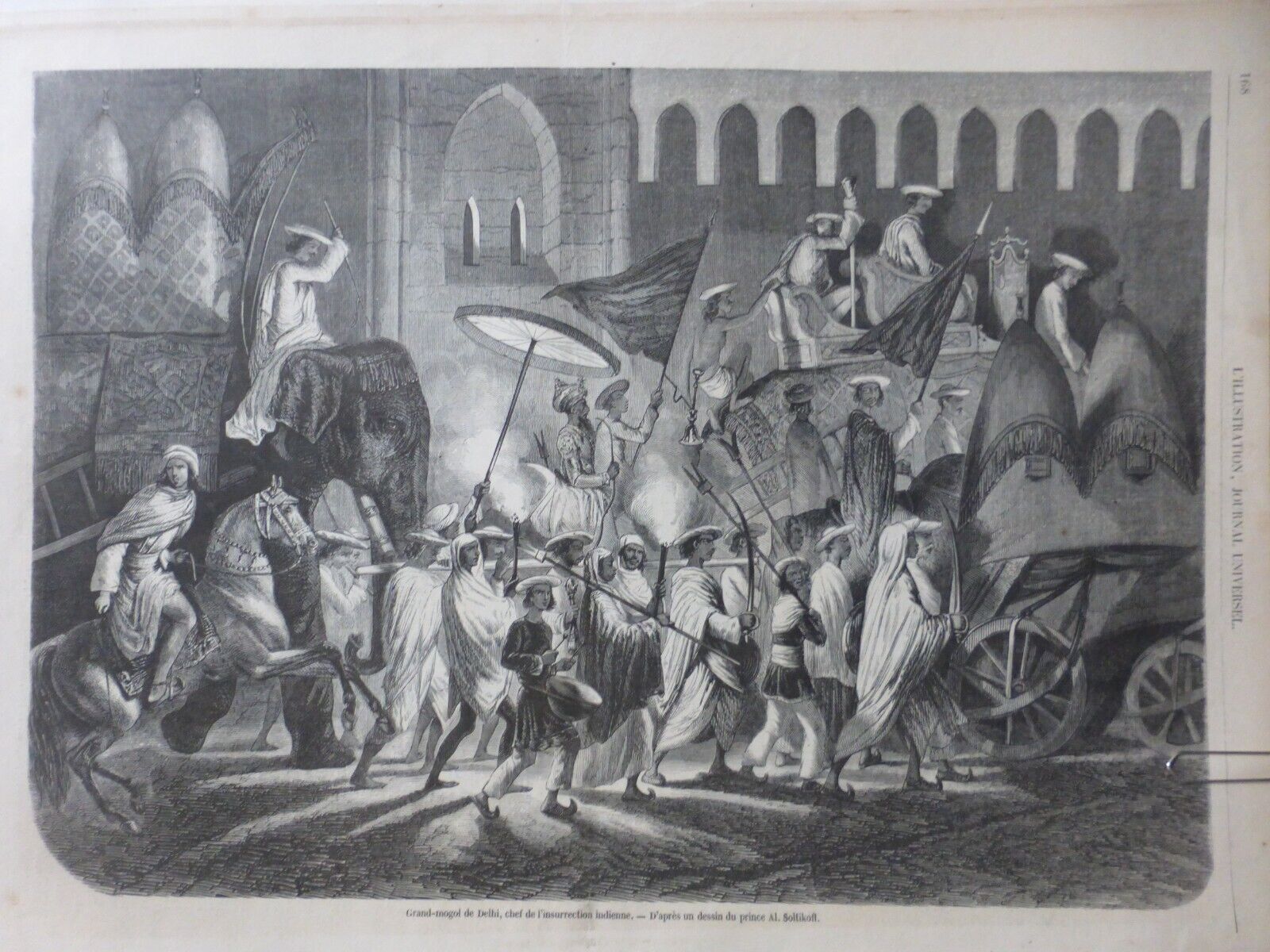 1857  I  INDE GRAND MOGOL CHEF INSURRECTION INDIENNE