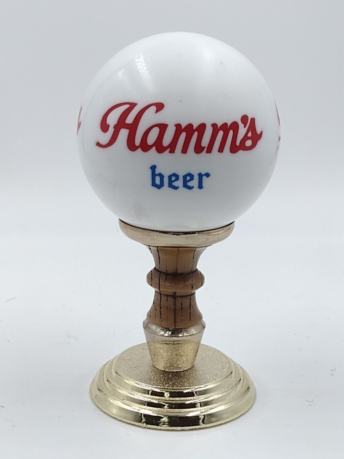 Vintage Hamm\'s Beer Tap Handle Sphere Globe Ball Rare