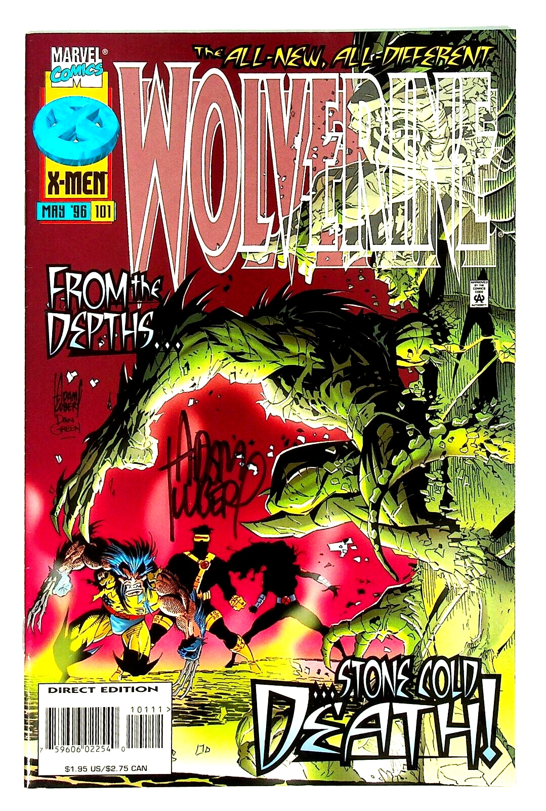 Wolverine #101 Signed by Adam Kubert DC Comics