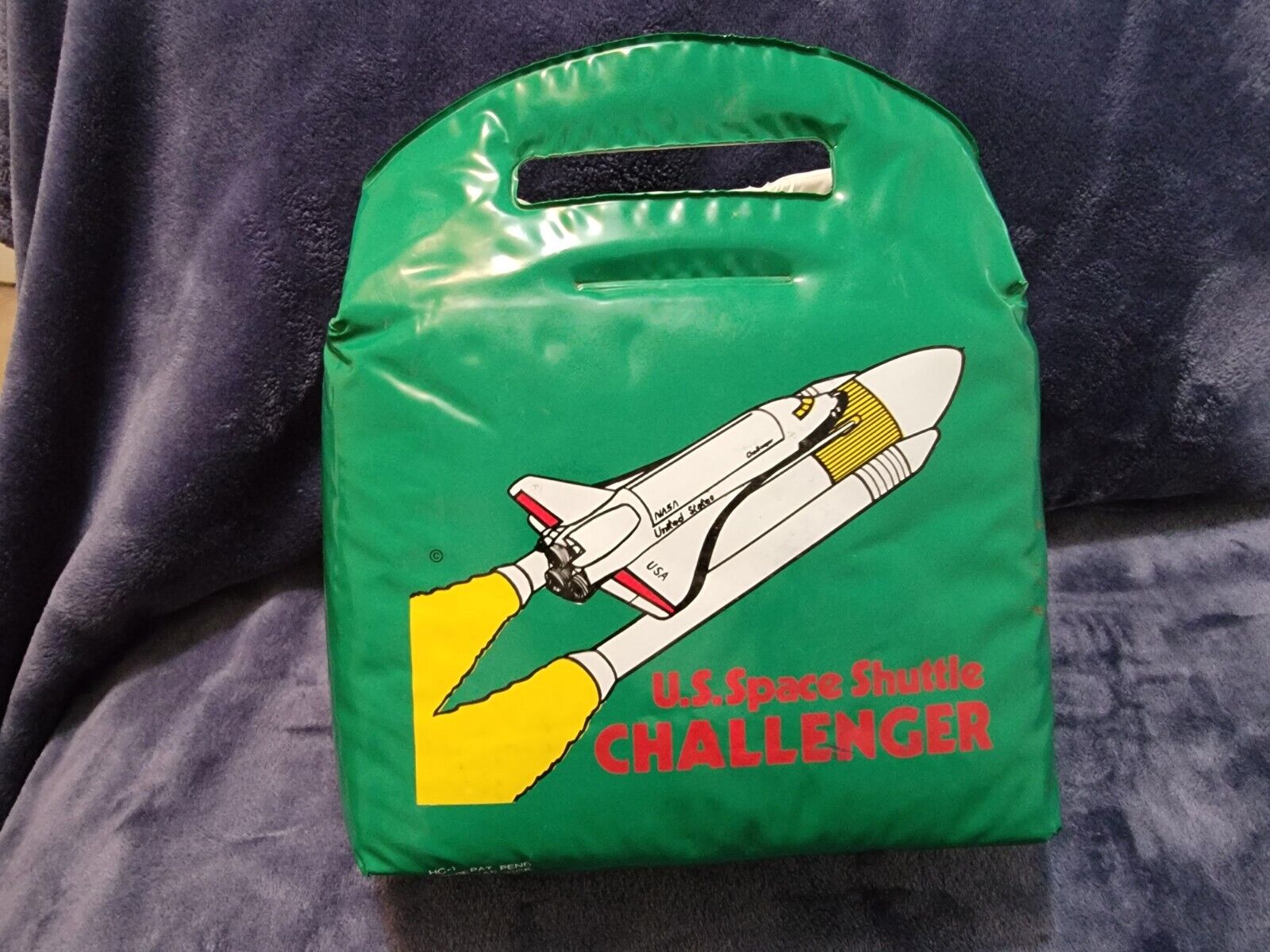 Vintage NASA Space Shuttle Challenger Vinyl Lunchbox