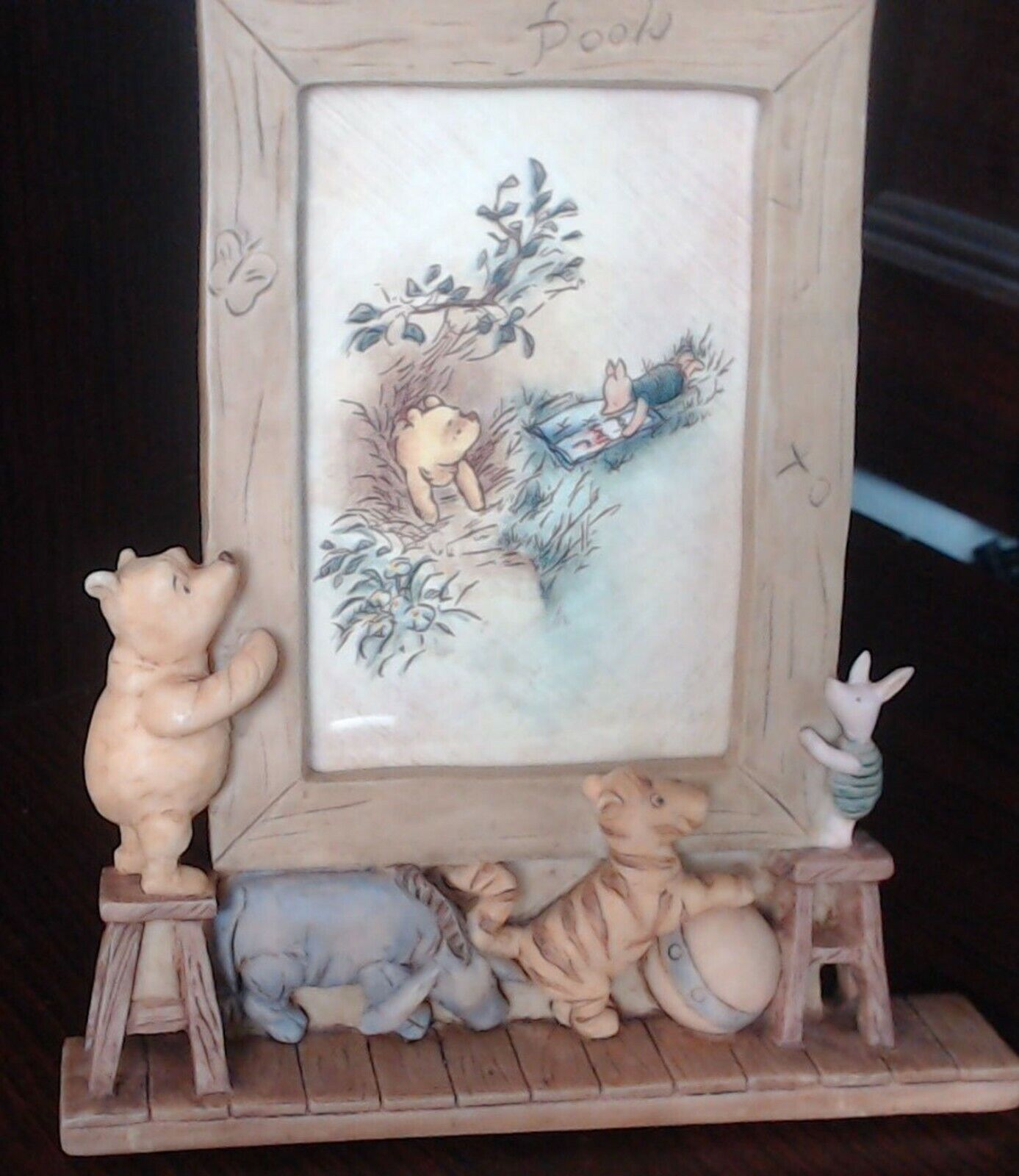 Vintage CHARPENTE DISNEY Winnie the Pooh – Eeyore – Tigger – Piglet Photo Frame