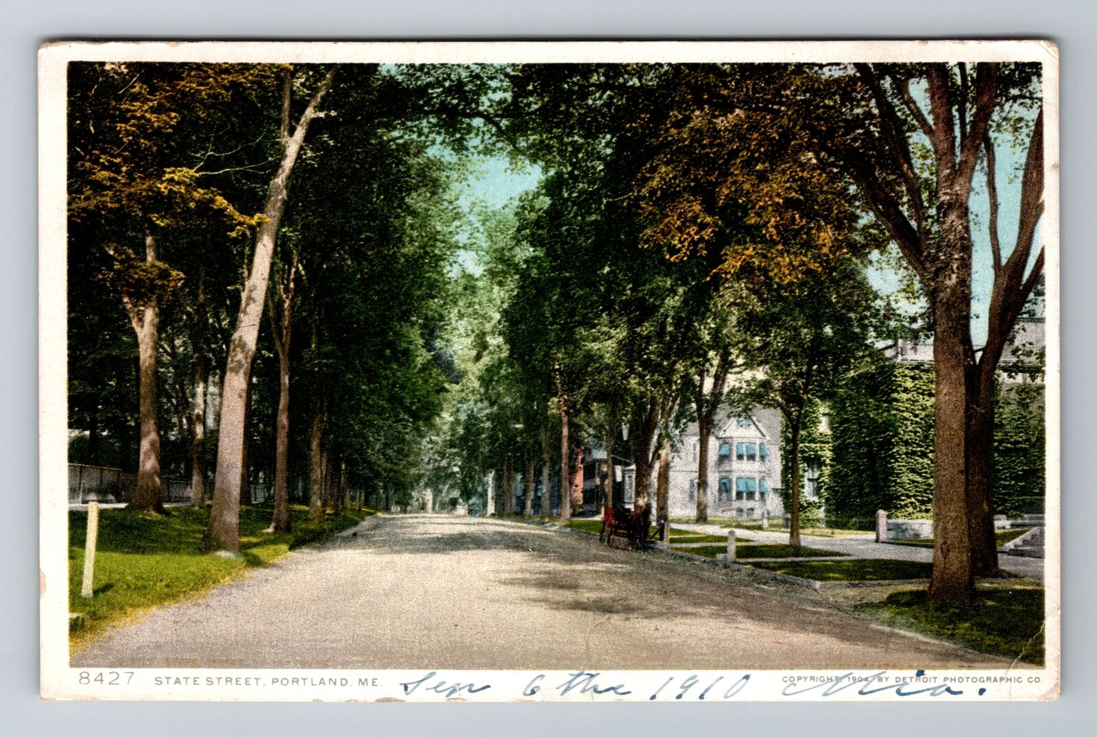 Portland ME-Maine, State Street, Antique Vintage c1910 Souvenir Postcard