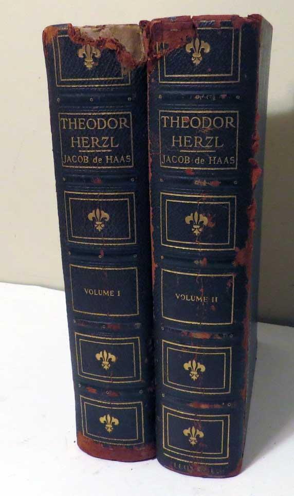 1927 SIGNED Theodor Herzl: A Biographical Study Book by Jacob HAAS #8 Of 340 LE