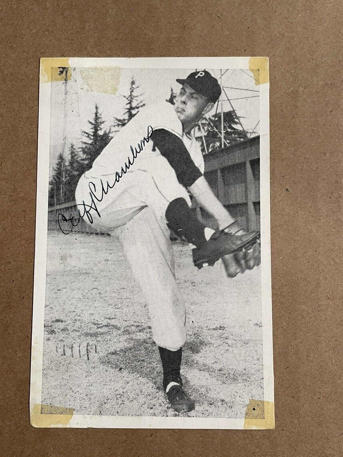 Cliff Chambers Pittsburgh Pirates Signed Photo Postcard - Posted