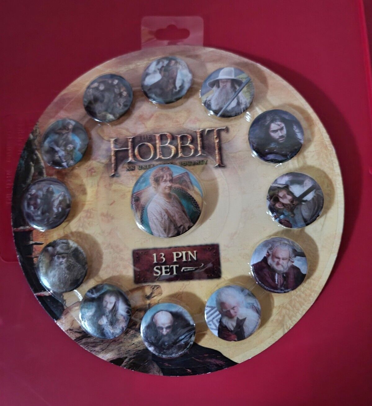 The Hobbit An Unexpected Journey 13 Pin Set by NECA, NEW