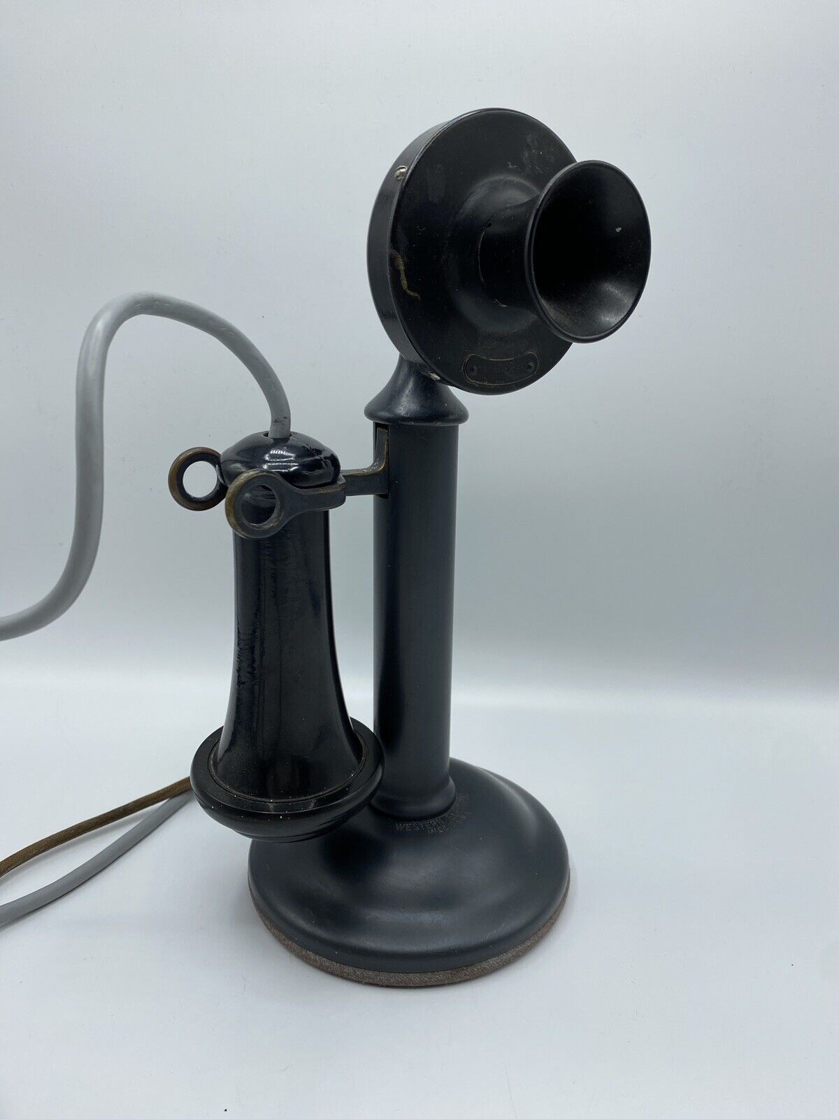 Vintage 1913 Western Electric Candlestick Telephone 323 BW /rw