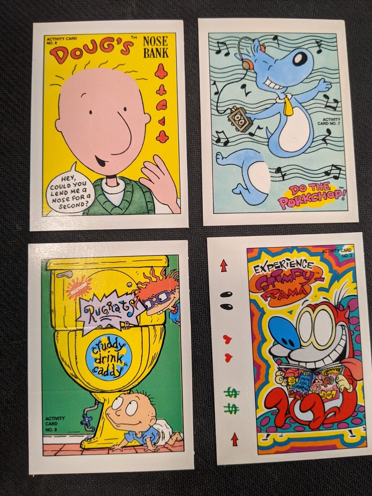 (11) Nickelodeon Complete Set | 1993 Topps Nicktoons Activity Cards | Rugrats