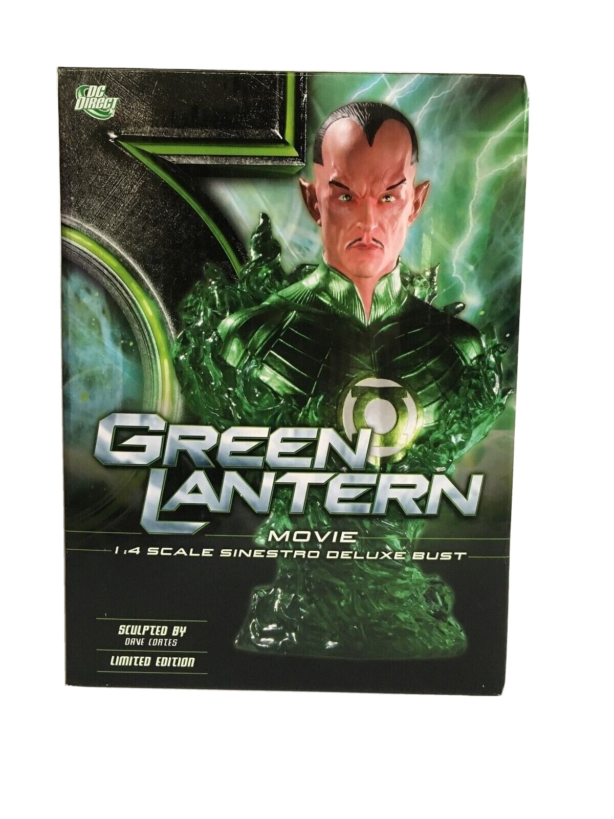 DC Direct Green Lantern Movie: 1:4 Scale Sinestro Deluxe Bust 133/3500 NEW
