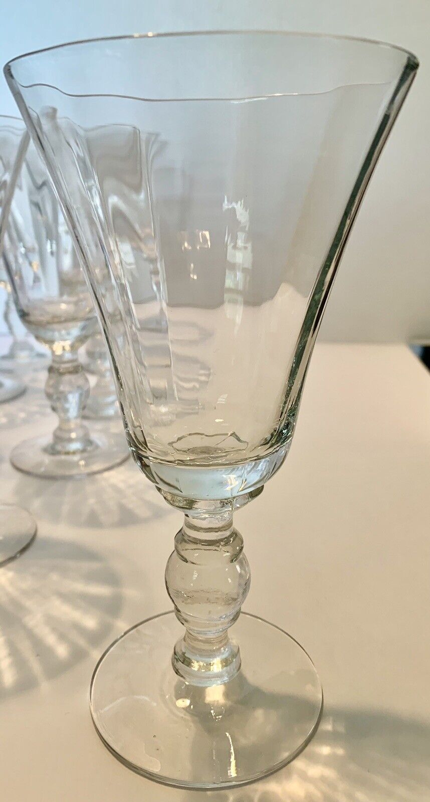 Set Of 10 Elegant Crystal Wine Glasses- Stemware- Drinkware- Barware
