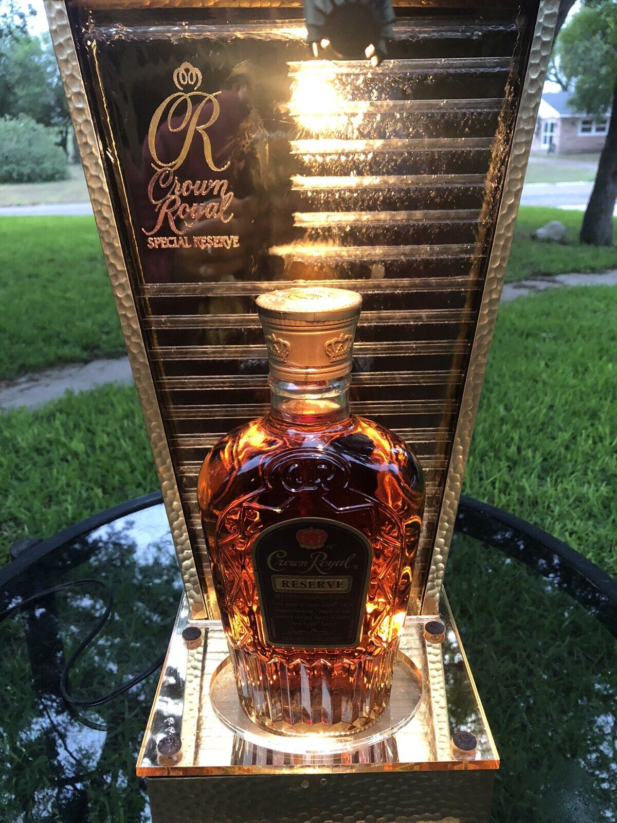 Crown Royal Special Reserve Waterfall store display Man Cave WORKING
