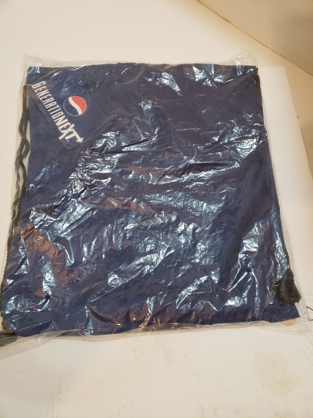 Pepsi-Cola Generation Next Nylon Drawstring Blue Bag (New In Bag)